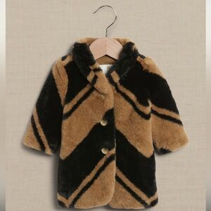 Girls banana republic faux fur jacket
